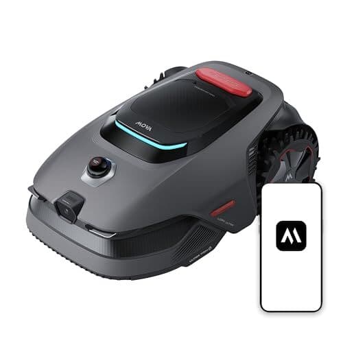 MOVA LiDAX Ultra 1600 Mähroboter ohne Begrenzungskabel, Empf. 1600m², ohne RTK & Automatische Kartenerstellung per 3D-LiDAR mit 360° & AI Vision, für Komplexes Gelände Geeignet, U-förmige Pfadplanung
