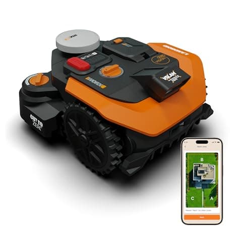 WORX Landroid Vision Cloud WR308E 2WD Mähroboter ohne Begrenzungskabel für 800 m² (KI-Hinderniserkennung, VSLAM+ RTK Cloud Navigation, Auto-Mapping, App-Steuerung, Cut-to-Zero)