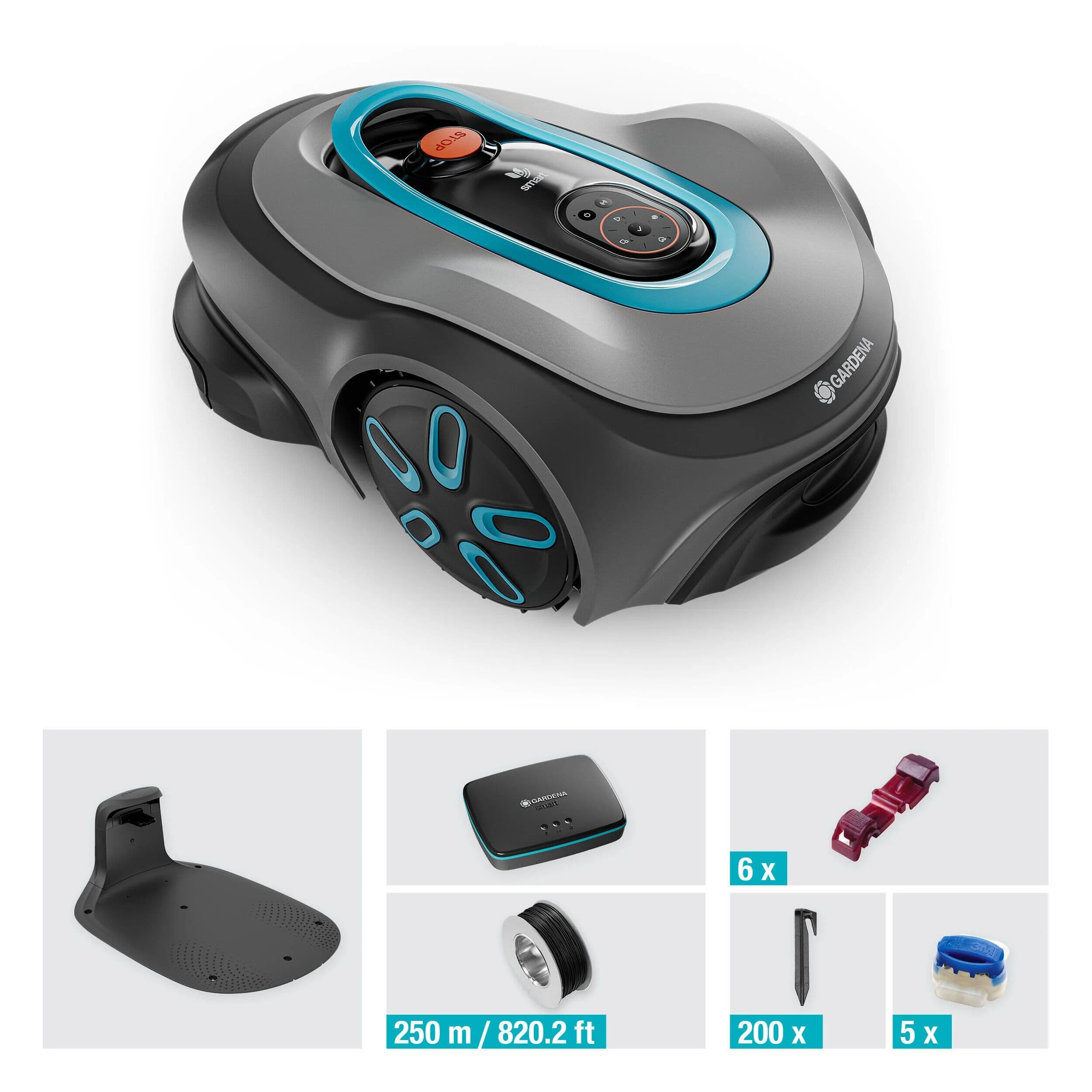Robot Cortacésped Gardena Smart Sileno Max 1200m² Gris