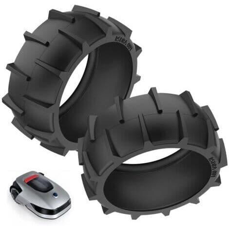 Juego De 2 Fundas Protectoras Para Neumáticos De Cortacésped Robótico Dreame A1 – Fácil Instalación – Material Antideslizante – 80 Mm De Diámetro