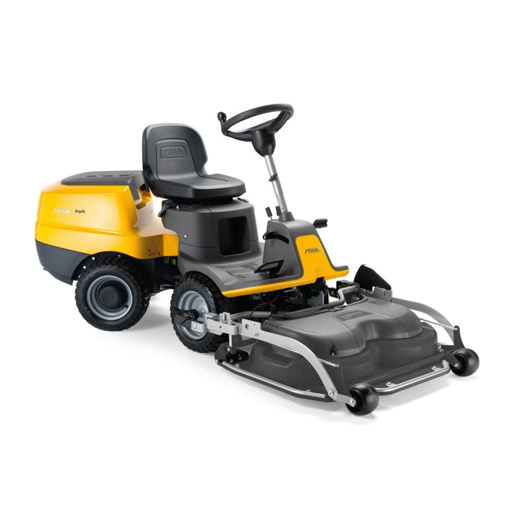 Tondeuse Autoportée Stiga Park 300 R – Moteur Monocylindre – Surface D'Action Jusqu'à 3000 M2 – Réglage Électrique De La Hauteur De Coupe