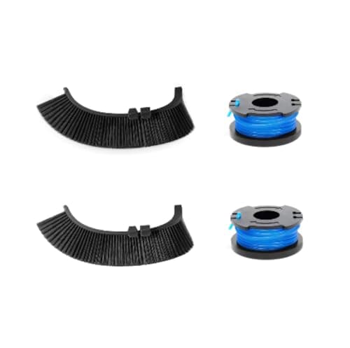 ECOVACS Kit de Coupe pour Goat O1200/A1600/A3000 LiDAR Pro ; 2 Fils de Coupe (3 m chacun), 2 brosses de Coupe (Noires)