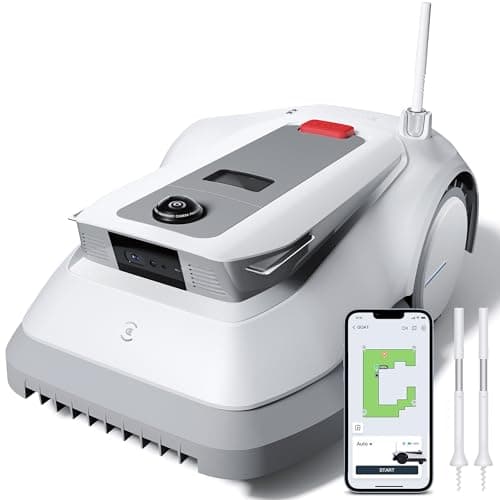 ECOVACS Goat G1-800 Tondeuse à Gazon robotisée (délimitation sans Fil, évitement d'obstacles 3D AIVI, Planification Intelligente de la trajectoire, optimisation Automatique Le Long des Murs)