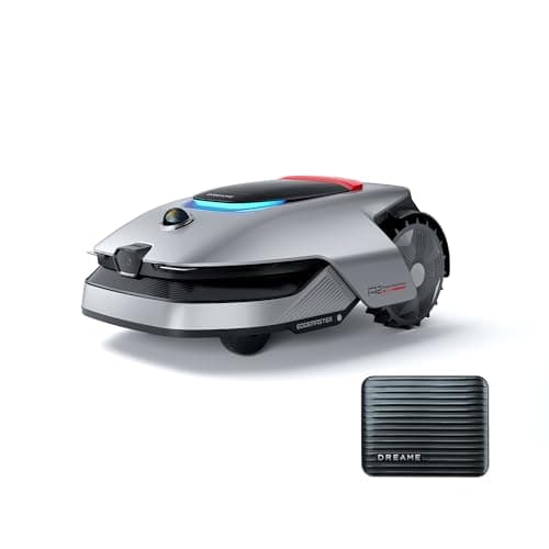 DREAME A2 Robot Tondeuse, Conf. Auto limites, Cartographie à double fusion pour les pelouses jusqu'à 3000 m², évitement d'obstacles par système OmniSense 2.0, EdgeMaster, Moteur Silencieux,Pente 26,5°