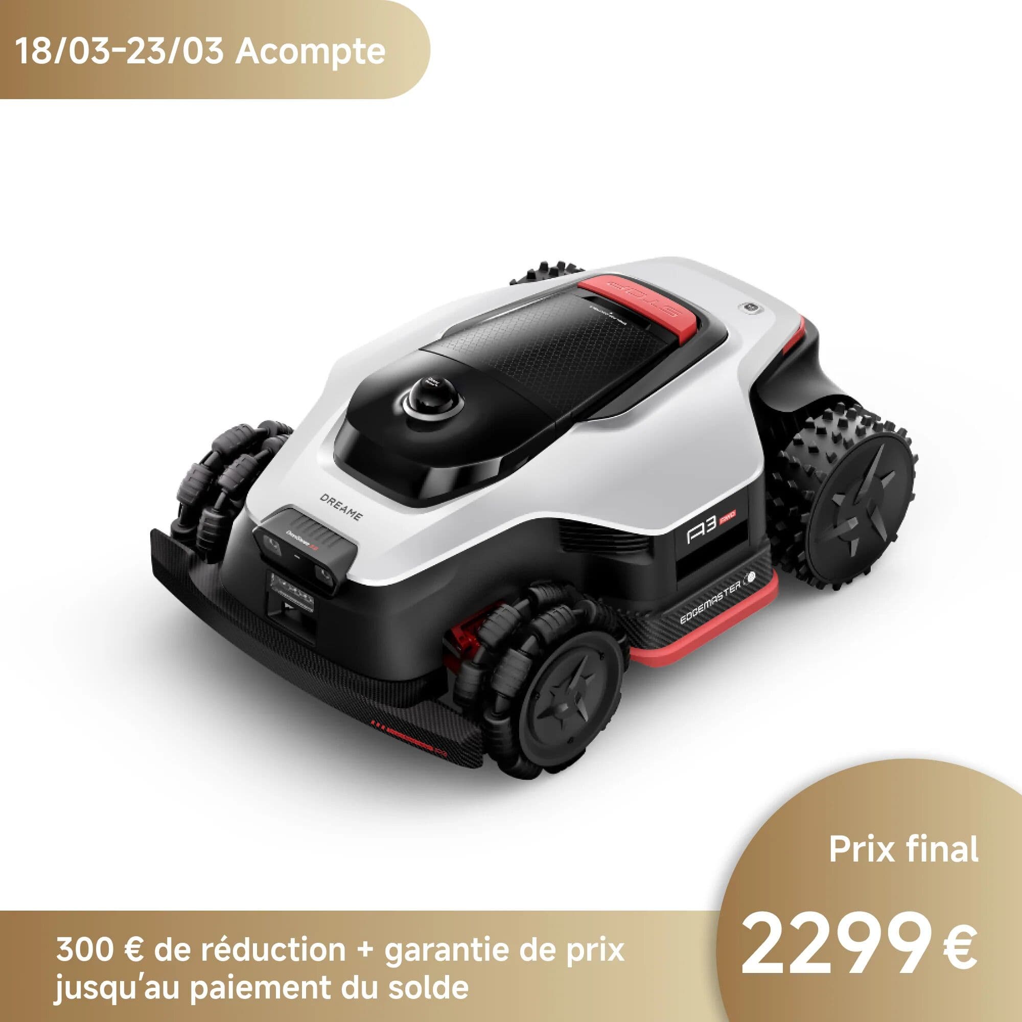 Dreame Robot tondeuse A3 AWD Pro 3500