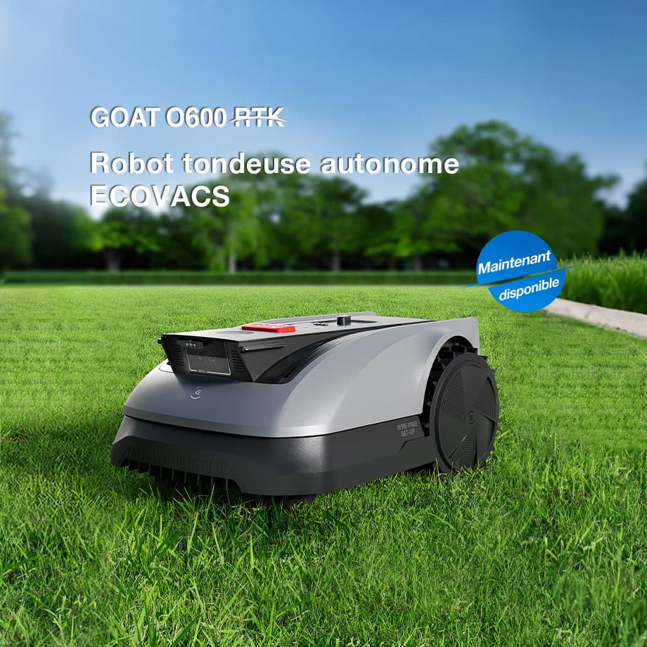 Robot tondeuse Ecovacs Goat GOAT O600 RTK 2026 testé par Mowy Lab