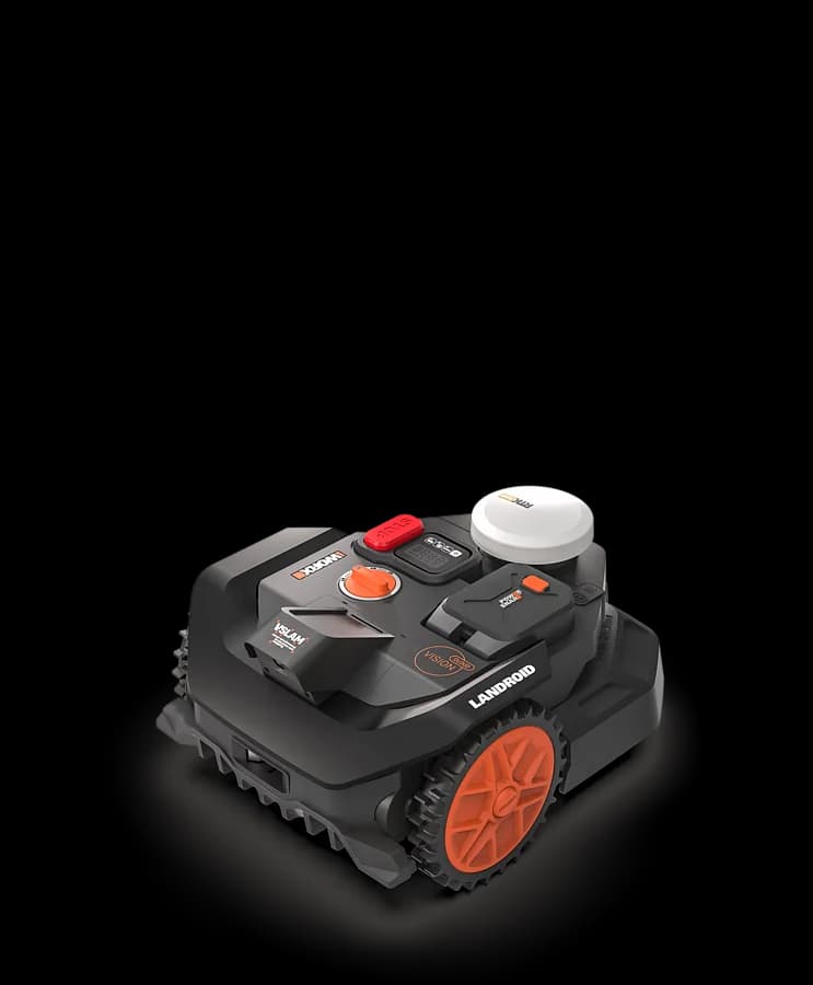 Robot tondeuse Worx Landroid Vision Cloud WR304E 2025 testé par Mowy Lab