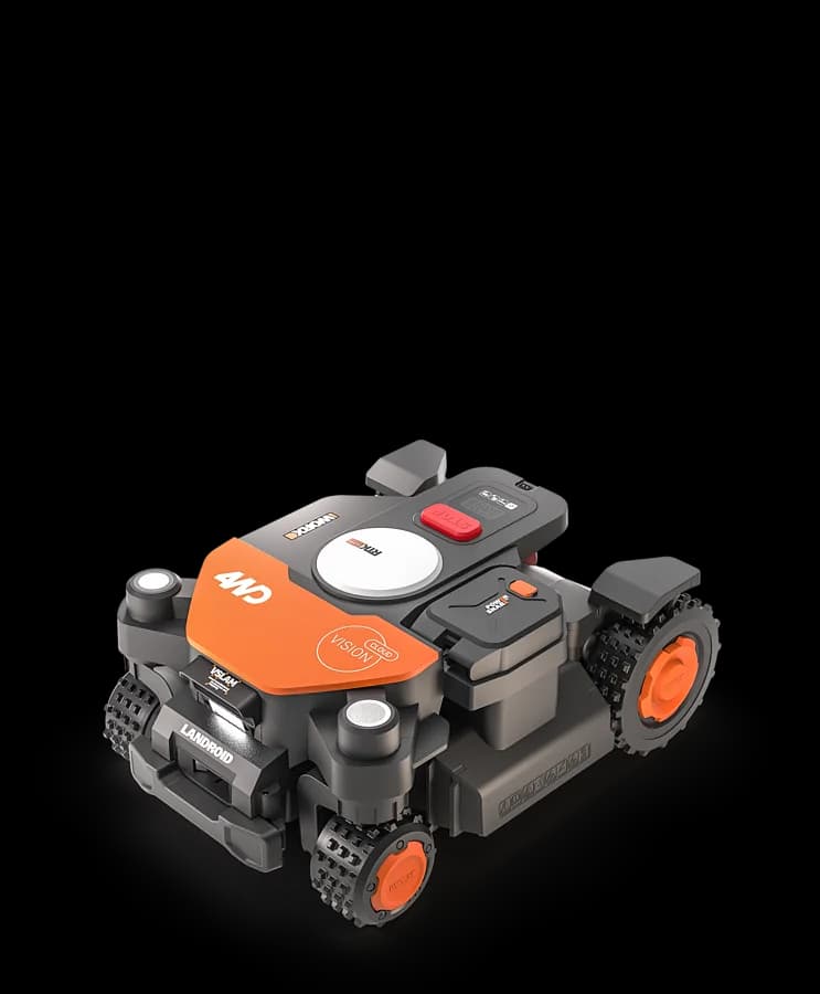 Robot tondeuse Worx Landroid Vision Cloud 4WD WR344E 2025 testé par Mowy Lab